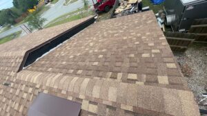 top view of a brown roof